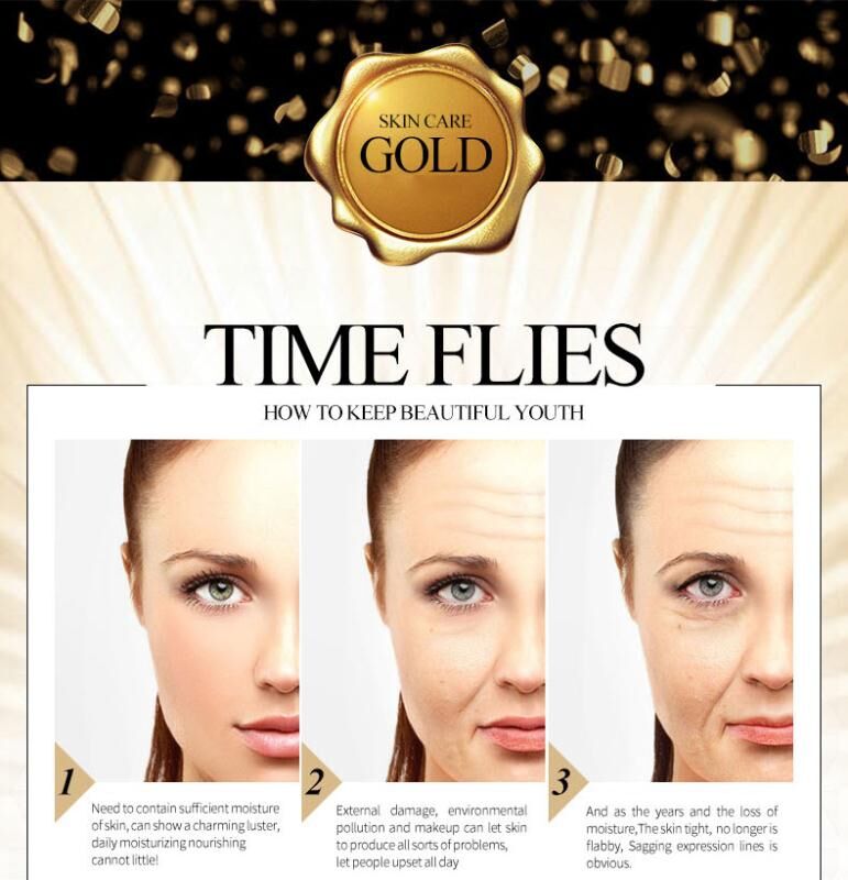 24K Gold Collagen Face Mask Crystal Gold Collagen Facial Masks Moisturizing whitening Anti-aging Skin Care Korean Cosmenics mask