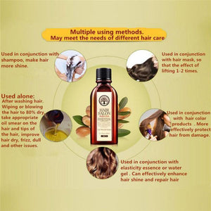 60ml Morocco Hair Care Essential Oil Argan Nut Essence Oil Nourish Scalp Repair Dry Damage Hair Treatment Glycerol Hairdressing