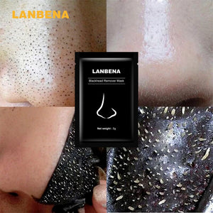 LANBENA Blackhead Remover Nose Black Mask Face Care Mud Acne Treatment Peel Off Mask Pore Strip Skin Care Peel Mask Oil Control