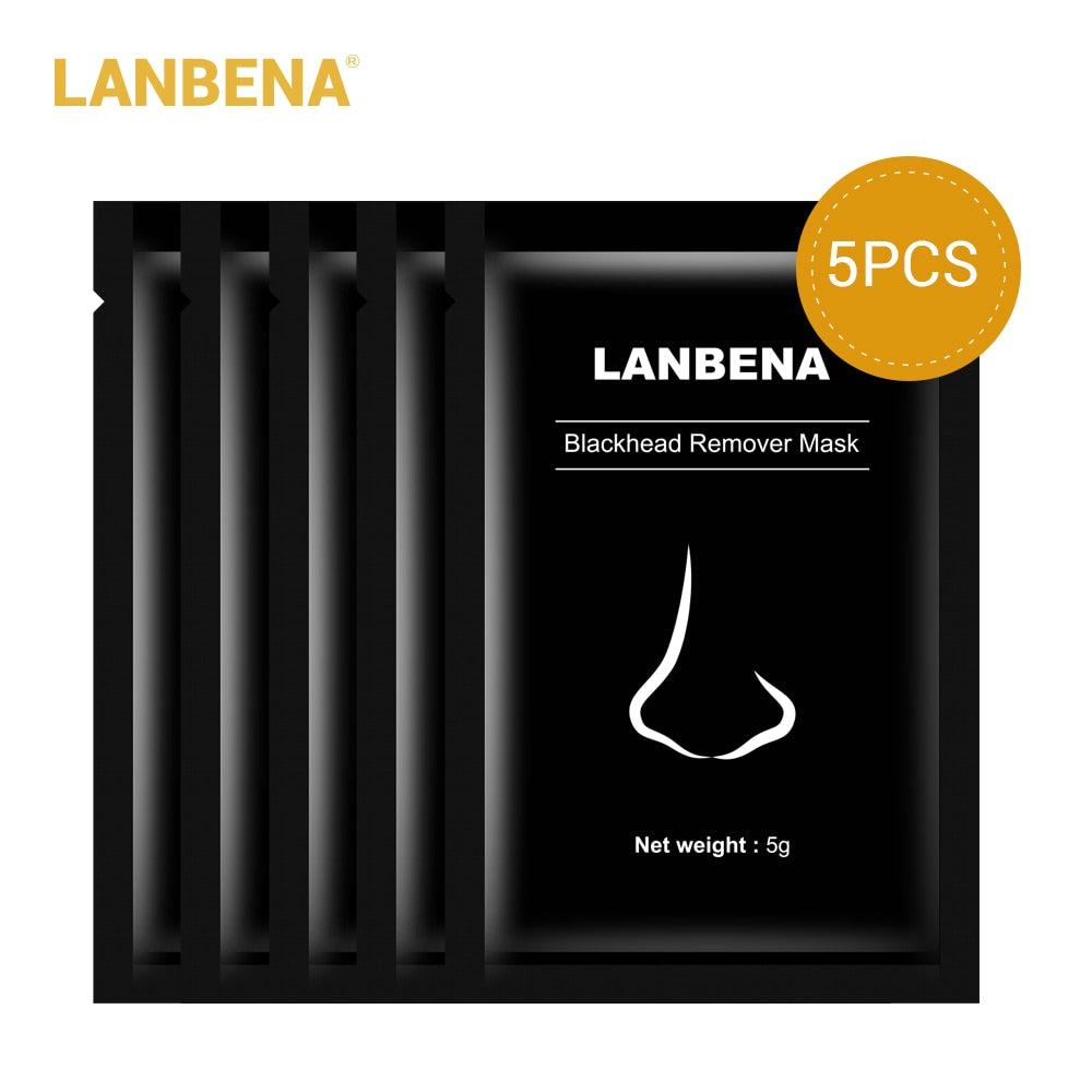 LANBENA Blackhead Remover Nose Black Mask Face Care Mud Acne Treatment Peel Off Mask Pore Strip Skin Care Peel Mask Oil Control