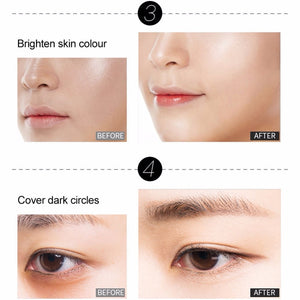 Makeup Base Liquid Foundation Concealer Whitening Primer Easy to Wear Waterproof BB Cream Eye Concealer