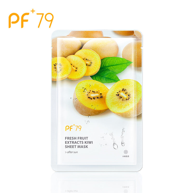 PF79 Skin Care Six Fruit Facial Mask Shea Butter Mangosteen Blueberry Pomegranate Kiwi Fruit Aloe Sheet Mask Face Mask