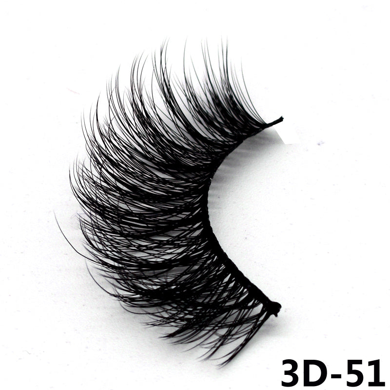 SEXYSHEEP 5Pairs 3D Mink Hair False Eyelashes Natural/Thick Long Eye Lashes Wispy Makeup Beauty Extension Tools